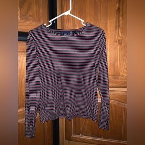 striped. soft. long sleeve.